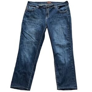 Jeans De Fleur Stretchy Skinny Jean with Embroidery‎ Back Pockets Size: 22